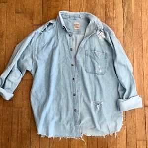 LF Furst Of A Kind Light Wash Denim Jacket